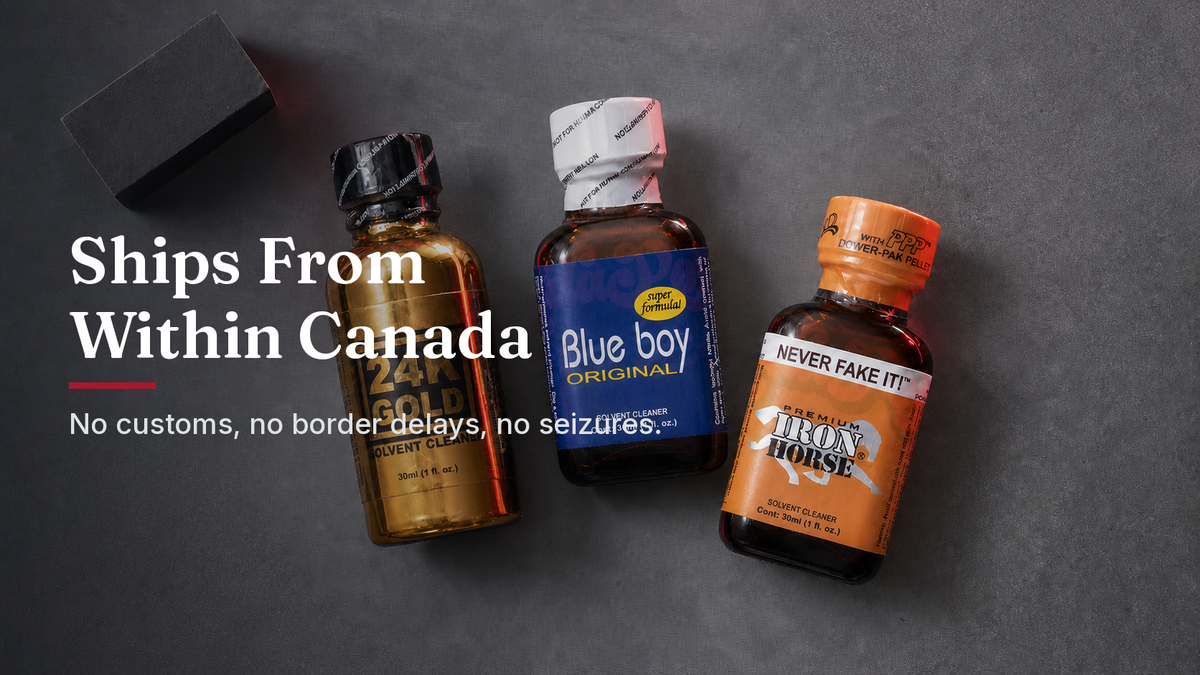 Canadian Poppers ships from within Canada, no customs or border delays